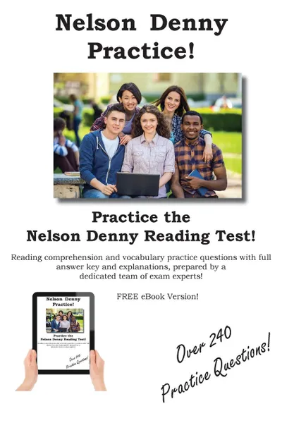 Обложка книги Nelson Denny Practice. Nelson Denny Practice Test Questions, Complete Test Preparation Inc.