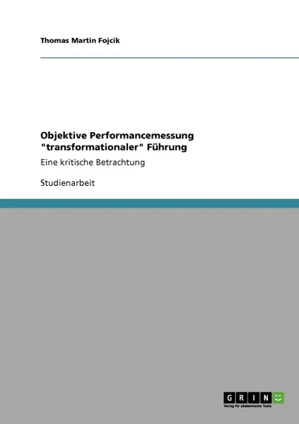 Обложка книги Objektive Performancemessung 