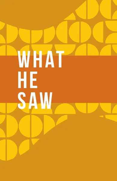 Обложка книги What He Saw, Glenn Parker