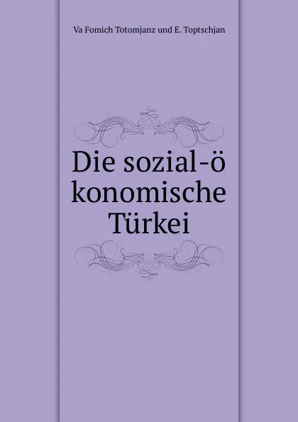 Обложка книги Die sozial-o konomische Turkei, Va Fomich Totomjanz und E. Toptschjan