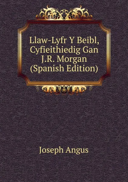 Обложка книги Llaw-Lyfr Y Beibl, Cyfieithiedig Gan J.R. Morgan (Spanish Edition), Joseph Angus