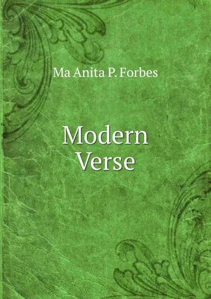 Обложка книги Modern Verse, Ma Anita P. Forbes