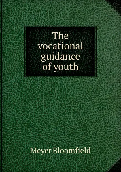 Обложка книги The vocational guidance of youth, Meyer Bloomfield