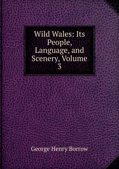 Обложка книги Wild Wales: Its People, Language, and Scenery, Volume 3, George Henry Borrow