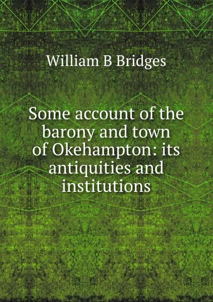 Обложка книги Some account of the barony and town of Okehampton: its antiquities and institutions, William B Bridges