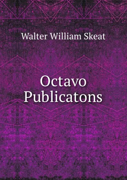 Обложка книги Octavo Publicatons, Walter W. Skeat