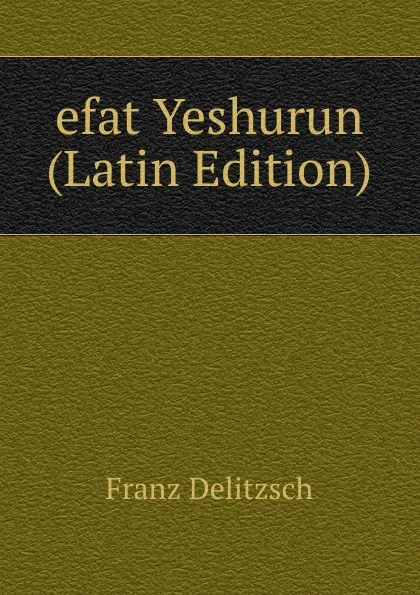 Обложка книги efat Yeshurun (Latin Edition), Franz Julius Delitzsch