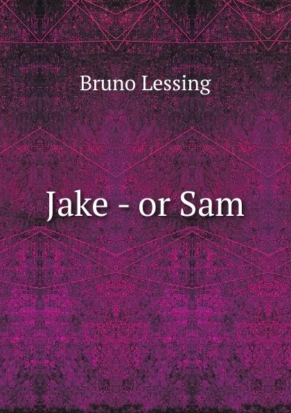 Обложка книги Jake - or Sam, Bruno Lessing