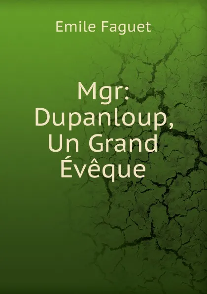 Обложка книги Mgr: Dupanloup, Un Grand Eveque, Emile Faguet