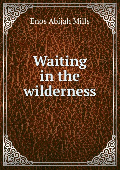 Обложка книги Waiting in the wilderness, Mills Enos Abijah