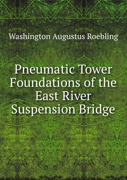 Обложка книги Pneumatic Tower Foundations of the East River Suspension Bridge, Washington Augustus Roebling