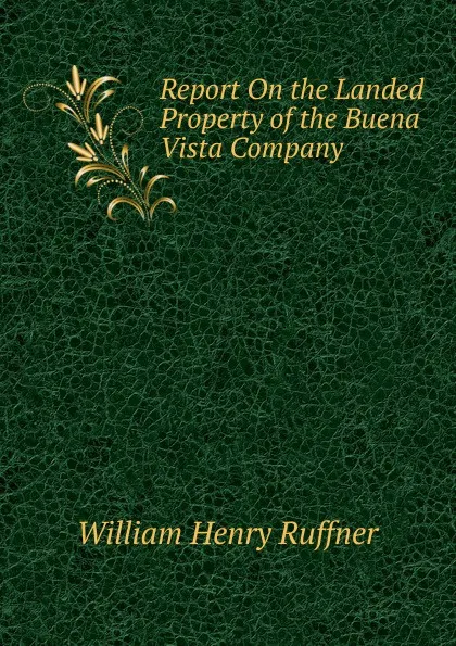 Обложка книги Report On the Landed Property of the Buena Vista Company, William Henry Ruffner