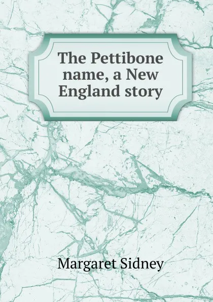 Обложка книги The Pettibone name, a New England story, Margaret Sidney