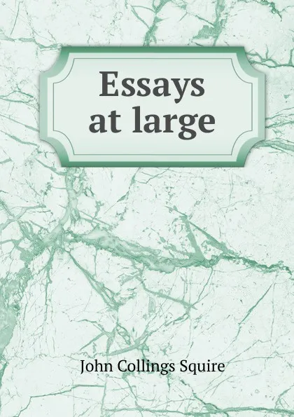 Обложка книги Essays at large, Squire John Collings