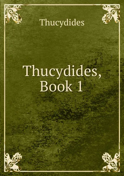 Обложка книги Thucydides, Book 1, Thucydides