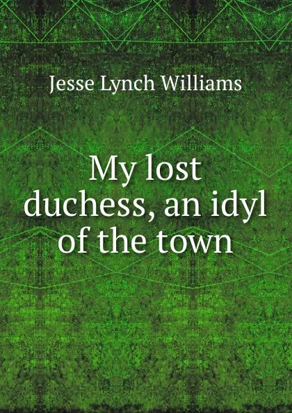 Обложка книги My lost duchess, an idyl of the town, Jesse Lynch Williams