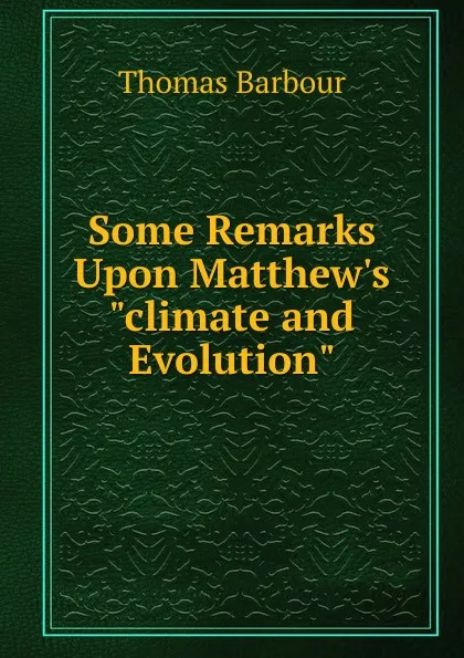 Обложка книги Some Remarks Upon Matthew.s 