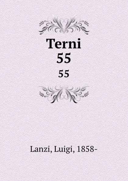 Обложка книги Terni. 55, Luigi Lanzi