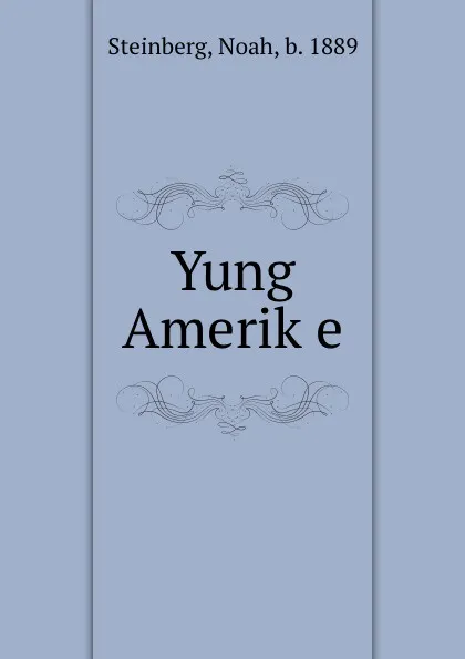 Обложка книги Yung Amerike, Noah Steinberg