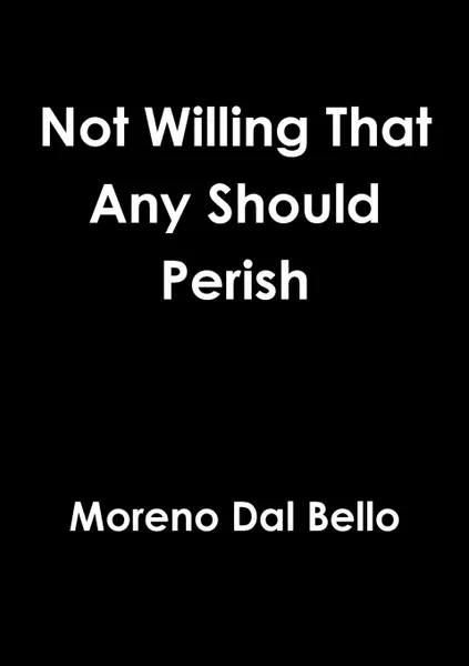 Обложка книги Not Willing That Any Should Perish, Moreno Dal Bello