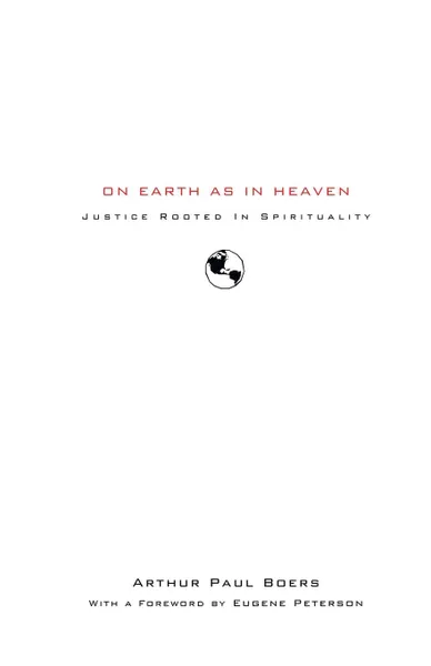 Обложка книги On Earth as in Heaven, Arthur Paul Boers