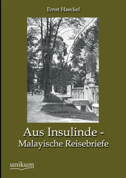 Обложка книги Aus Insulinde - Malayische Reisebriefe, Ernst Haeckel