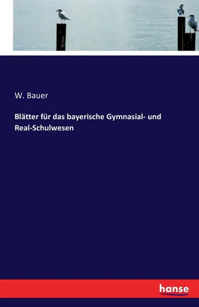 Обложка книги Blatter fur das bayerische Gymnasial- und Real-Schulwesen, W. Bauer