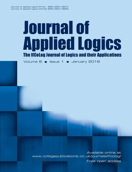 Обложка книги Journal of Applied Logics - The IfCoLog Journal of Logics and their Applications. Volume 6, Issue 1, January 2019, Dov Gabbay