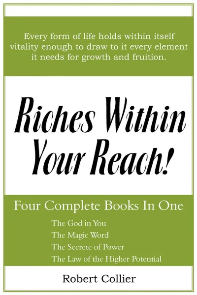 Обложка книги Riches Within Your Reach, Robert Collier