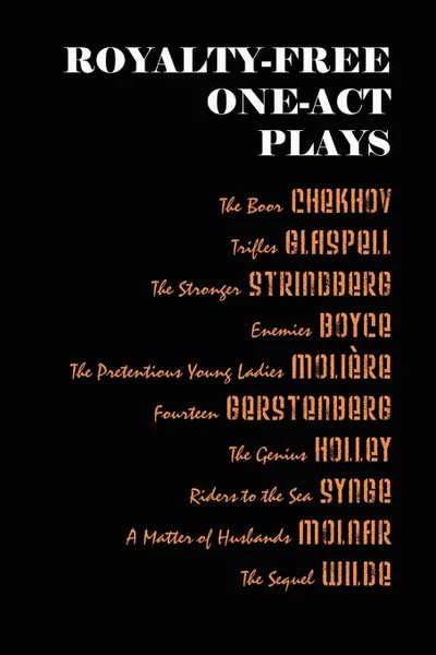Обложка книги Royalty-Free One-Act Plays, Anton Chekhov, August Strindberg, Moliere