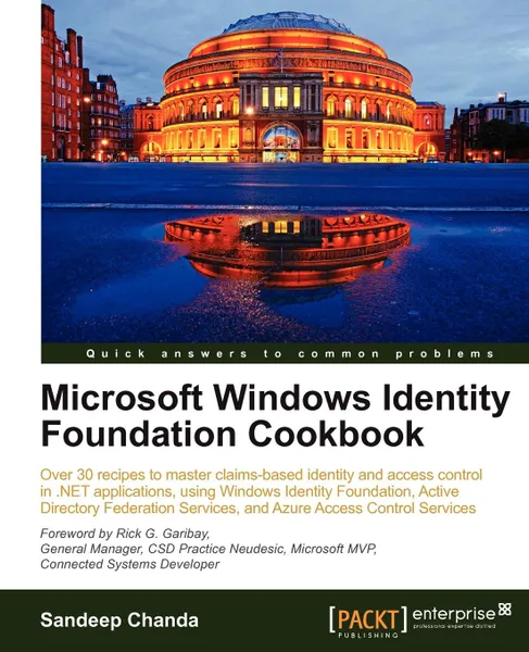 Обложка книги Microsoft Windows Identity Foundation Cookbook, Sandeep Chanda