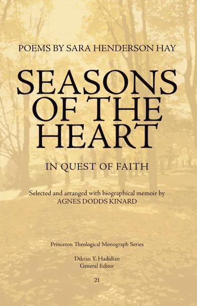 Обложка книги Seasons of the Heart. In Quest of Faith, Sara Henderson Hay, Sara Henderson Hay
