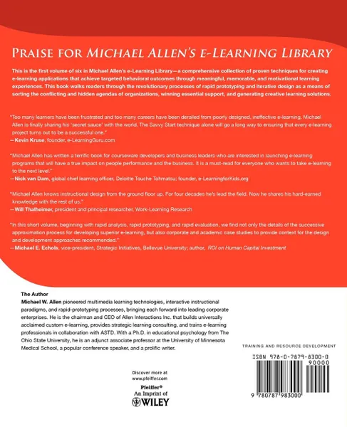 Обложка книги Michael Allen Lib #1  eLearning, Allen