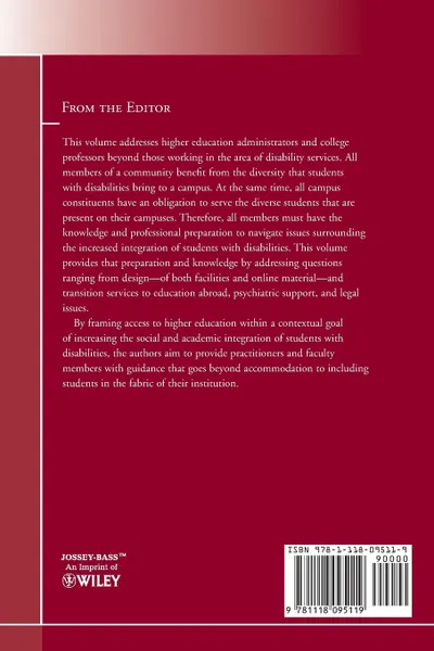 Обложка книги Fostering the Increased Integration of Students with Disabilities. New Directions for Student Services, Number 134, Student Services, SS