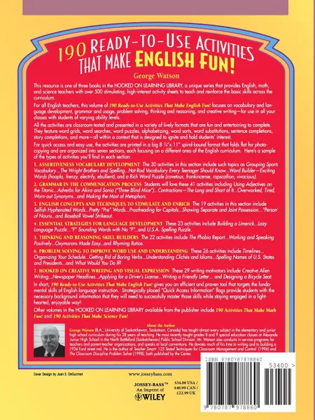 Обложка книги 190 Ready-To-Use Activities That Make English Fun!, George Watson