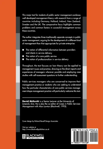 Обложка книги Mng Core Pub Srvcs, David McKevitt, McKevitt, Len Wrigley