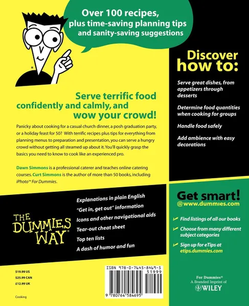 Обложка книги Cooking for Crowds For Dummies, Simmons