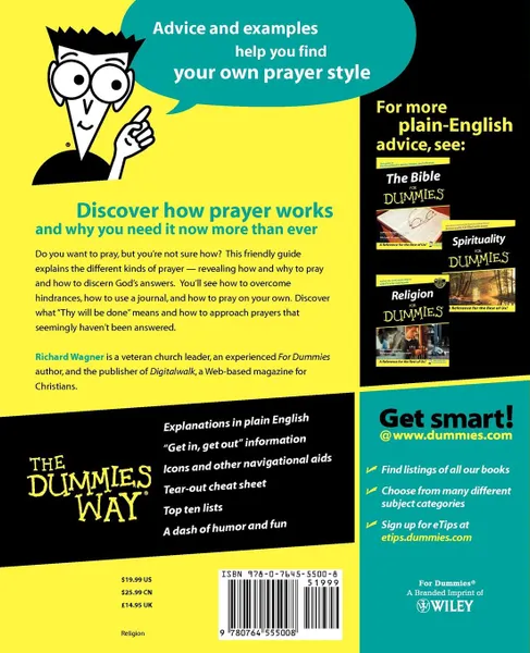 Обложка книги Christian Prayer For Dummies, Wagner