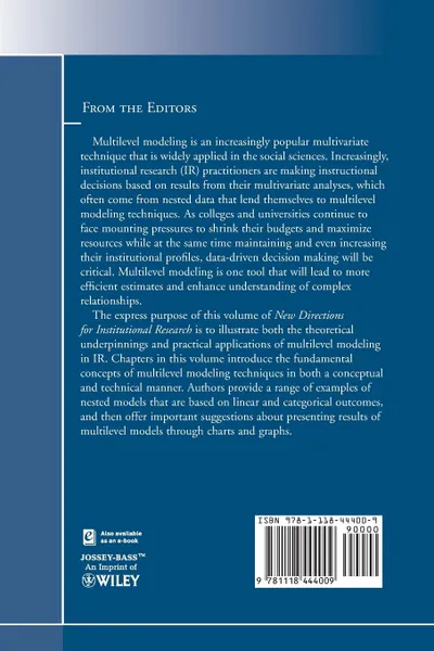 Обложка книги Multilevel Modeling Techniques, IR, Antony, Lott