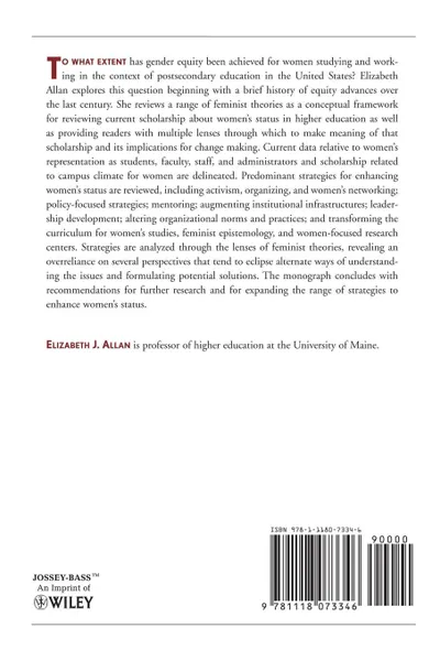 Обложка книги Women's Status in Higher Ed Ae, Aehe, Elizabeth J. Allan, Allan