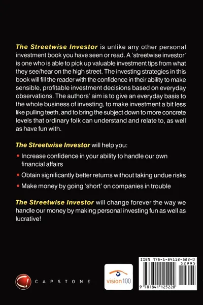 Обложка книги The Streetwise Investor. Extraordinary Investing for Ordinary People, Alan Moore, James Moore