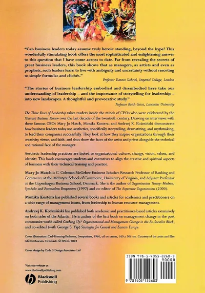 Обложка книги The Three Faces of Leadership. Manager, Artist, Priest, Mary Jo Hatch, Monika Kostera, Andrzej K. Kozminski