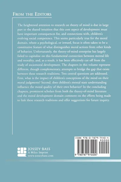 Обложка книги Connections Between Theory of Mind and Sociomoral Development. New Directions for Child and Adolescent Development, Number 103, Jodie A. Baird, Bryan W. Sokol, CAD