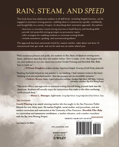 Обложка книги Rain, Steam, and Speed. Building Fluency in Adolescent Writers, Gerald Fleming, Meredith Pike-Baky