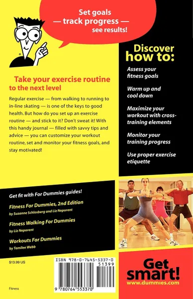 Обложка книги The Exercise Training Diary for Dummies, Allen St John, Allen St John, John St John