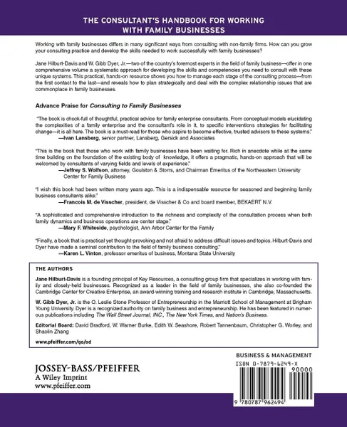 Обложка книги Consulting to Family Businesses. Contracting, Assessment, and Implementation, Jane Hilburt-Davis, W. Gibb Jr. Dyer