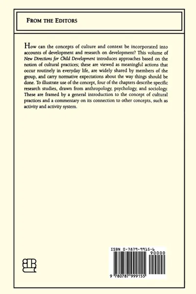 Обложка книги Cultural Practices as Contexts for Development. New Directions for Child and Adolescent Development, Number 67, Jacqueline J. Goodnow, Frank Kessel, CAD