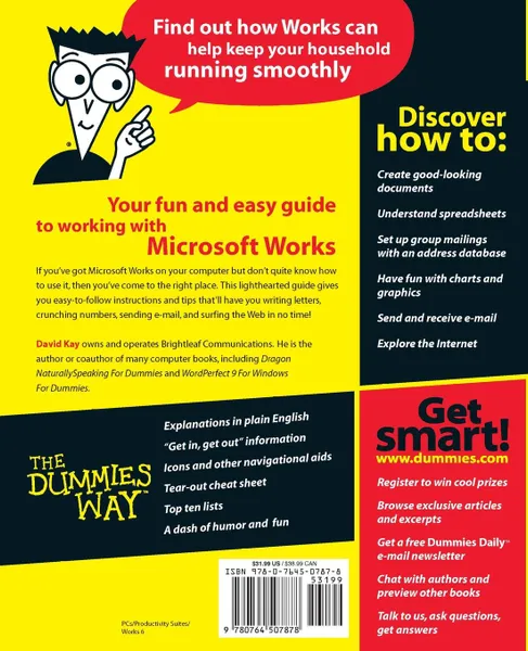 Обложка книги Microsoft Works 6 for Windows for Dummies, David Kay, Jerald Ed. Kay