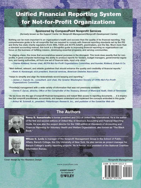 Обложка книги Unified Financial Reporting System for Not-For-Profit Organizations. A Comprehensive Guide to Unifying GAAP, IRS Form 990, and Other Financial Reports, Russy D. Sumariwalla, Wilson C. Levis