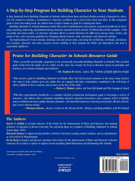 Обложка книги Building Character in Schools Resource Guide, Karen E. Bohlin, Deborah Farmer, Kevin Ryan